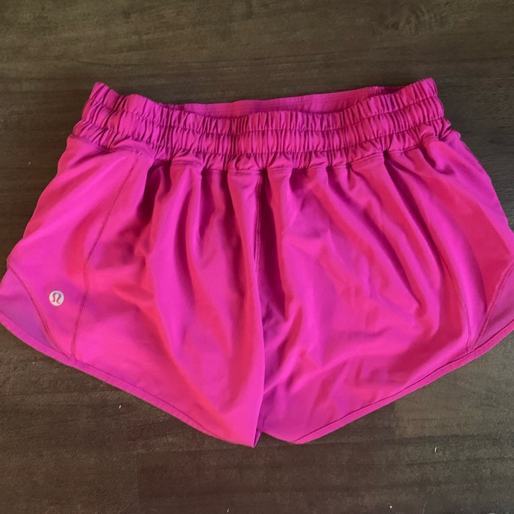 Hot pink lululemon shorts